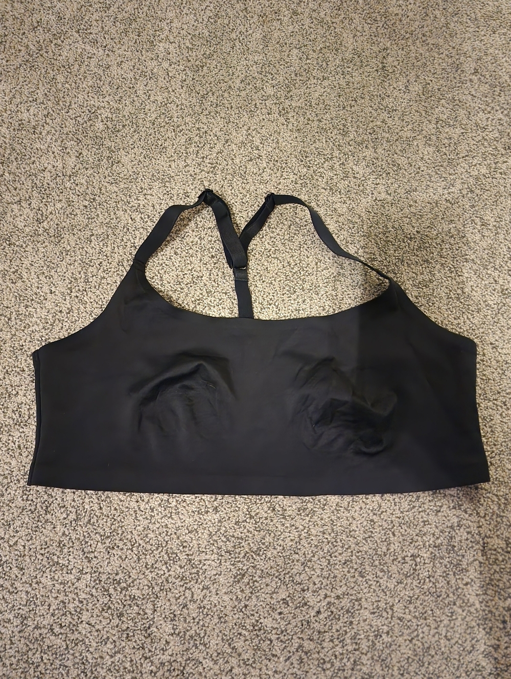 Auden Black Seamless Longline Bralette with Adjustable Straps XL
